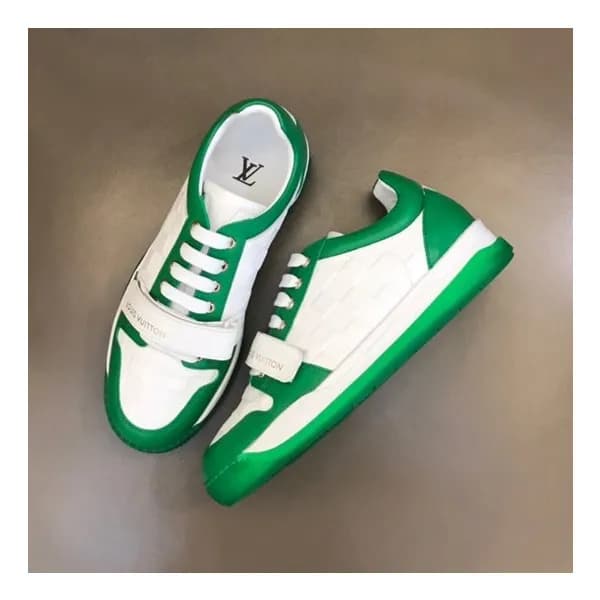 루이비통 남성 그린 스니커즈 - Louis vuitton Mens Green Sneaker… - 1