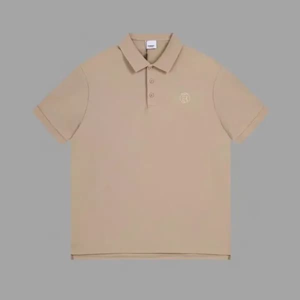 버버리 남성 베이지 크루넥 반팔티 - Burberry Mens Beige Short Sle… - 1