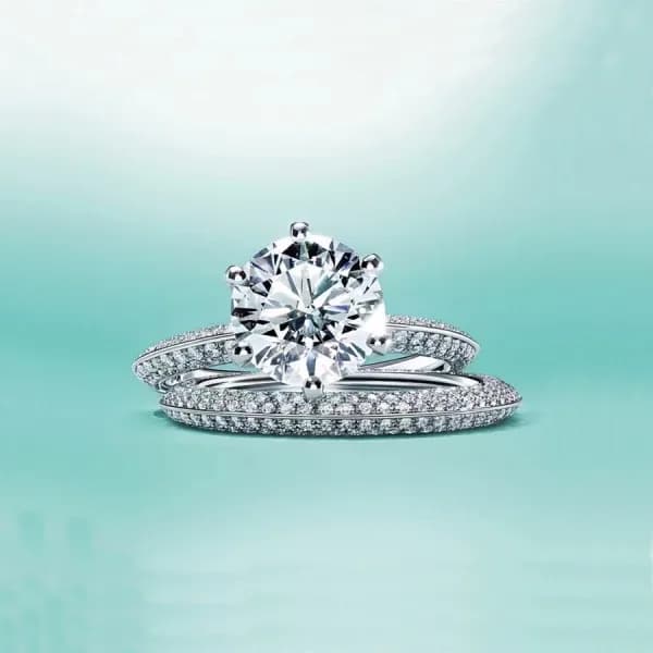 티파니 여성 화이트 골드 반지 - Tiffany Womens White Gold Ring … - 1