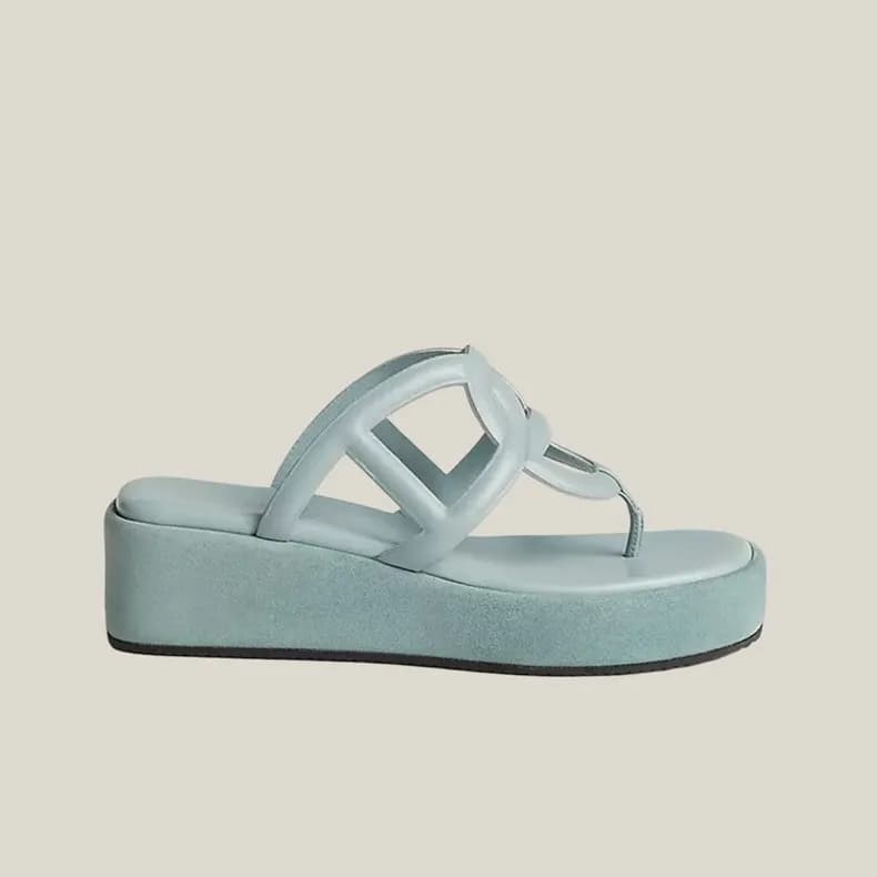 에르메스 여성 샹달 집시 샌들 【매장-220만원대】 - Hermes Womens Blue … - 1