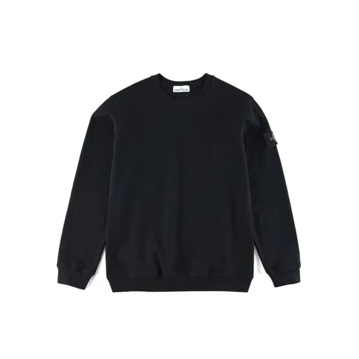 스톤아일랜드 남성 모던 블랙 맨투맨 - Stone Island Mens Black Tshi… - 1