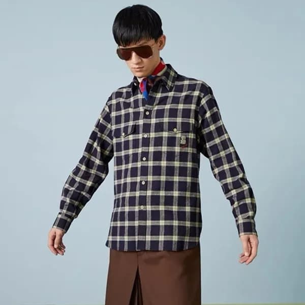 구찌 남성 트렌디 네이비 셔츠 - Gucci Mens Navy Shirts - gu1119… - 1