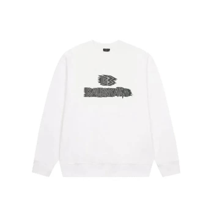 발렌시아가 남성 화이트 맨투맨 - Balenciaga Mens White Tshirts -… - 1