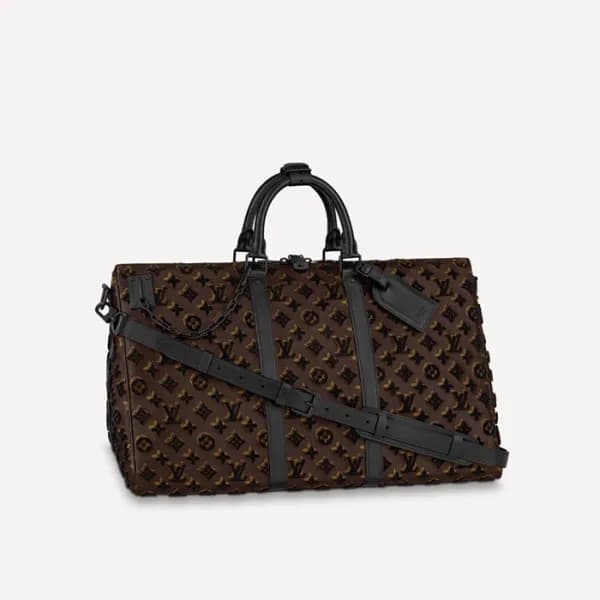 루이비통 남성 키폴 반둘리에 - Louis vuitton Mens Brown Keepall… - 1