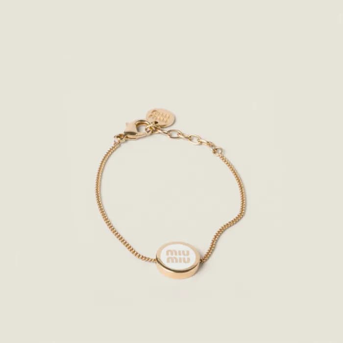 미우미우 여성 골드 팔찌 - Miumiu Womens Gold Bangle - acc189… - 1