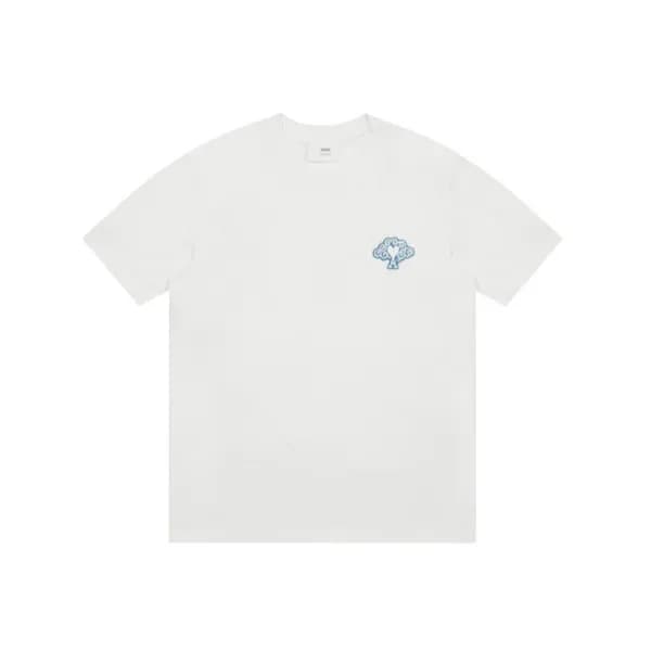 아미 남성 화이트 반팔티 - Ami Mens White Tshirts - amc802x - 1