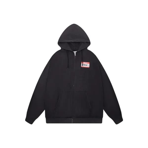 베트멍 남성 집업 후드티 - Vetements Mens Zip-up Hooded - vec… - 1