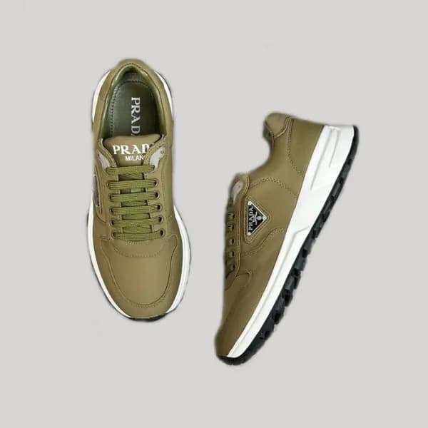 프라다 남성 카키 스니커즈 - Prada Mens Khaki Sneakers - prs73… - 1