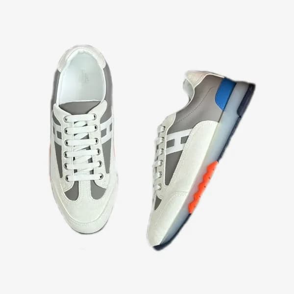 에르메스 남성 그레이 스니커즈 - Hermes Mens Gray Sneakers - hes… - 1