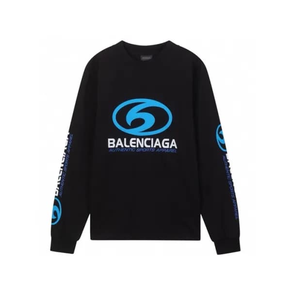 발렌시아가 남성 라운드 긴팔티 - Balenciaga Mens Round Tshirt - … - 1