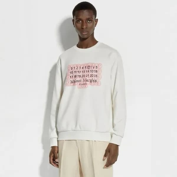 메종 마르지엘라 남성 라운드 맨투맨 - Maison Margiela Mens Round T… - 1