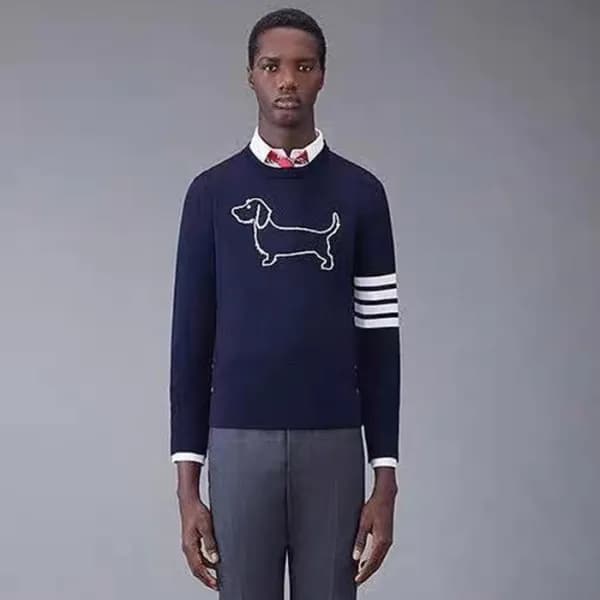 톰브라운 남성 라운드 스웨터- Thom Browne Mens Round Sweater - … - 1