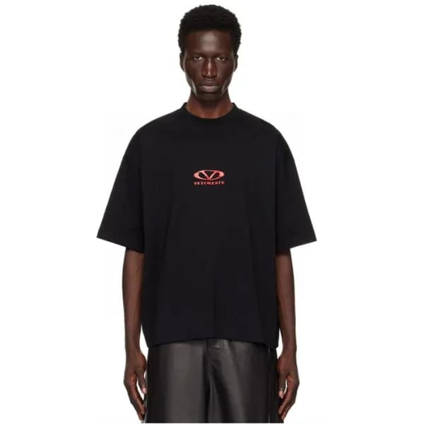 베트멍 남/녀 라운드 반팔 티셔츠 - Vetements Unisex Oversize Tsh… - 1