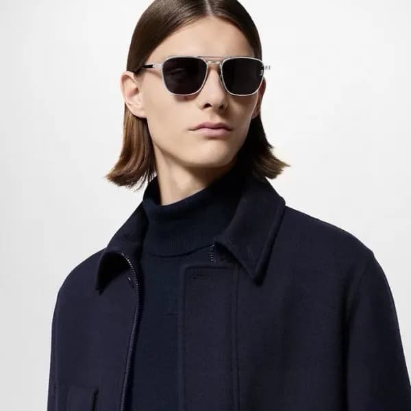 루이비통 남성 프리미엄 메탈 프레임 선글라스 - Louis vuitton Mens Prem… - 1