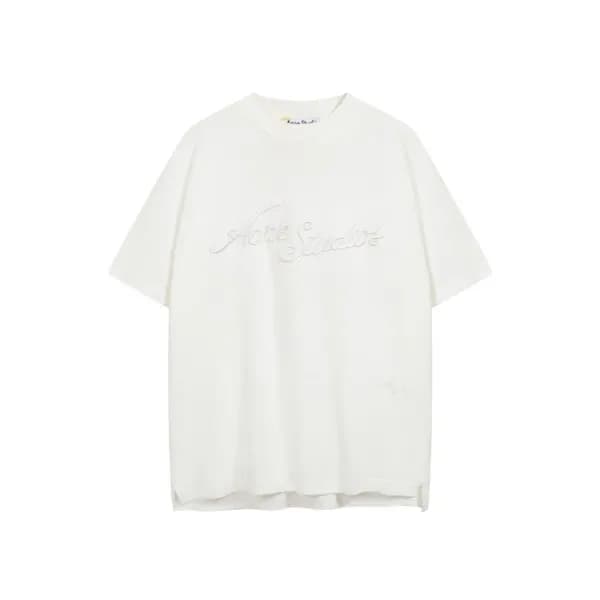 아크네 남/녀 라운드 반팔티 - Acne Unisex Round Tshirt - anc81… - 1