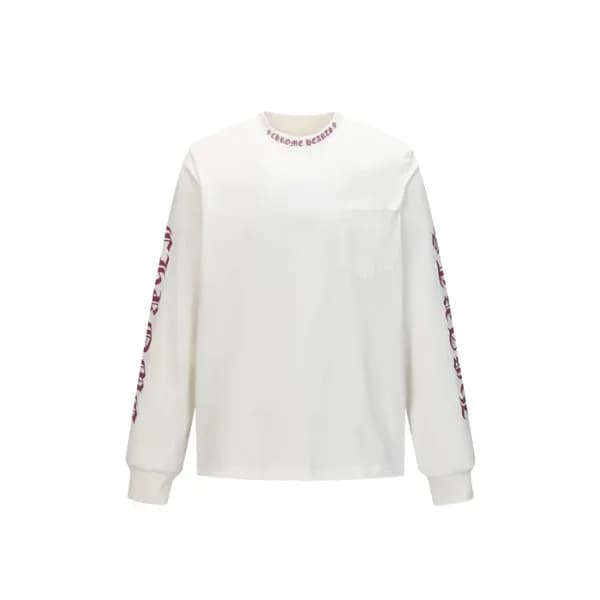 크롬하츠 남성 라운드 긴팔티 - Chrome Hearts Mens Round Tshirt … - 1