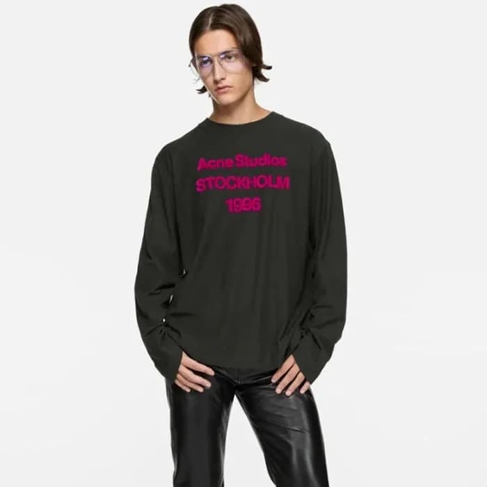 아크네 남성 라운드 긴팔티 - Acne Mens Round Tshirt - anc13522… - 1