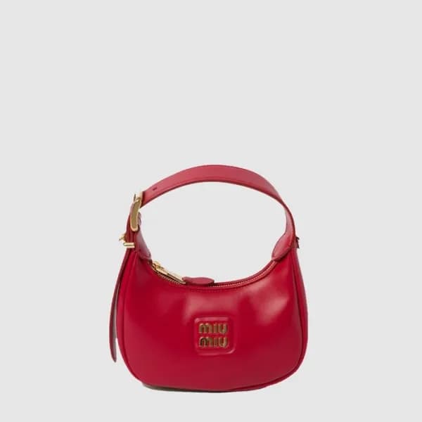 미우미우 여성 가죽 호보백 - Miumiu Womens Leather Hobo Bag - … - 1