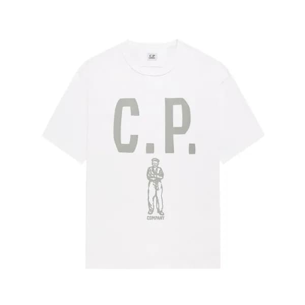 CP컴퍼니 남성 라운드 반팔티 - CP Company Mens Round Tshirt - … - 1