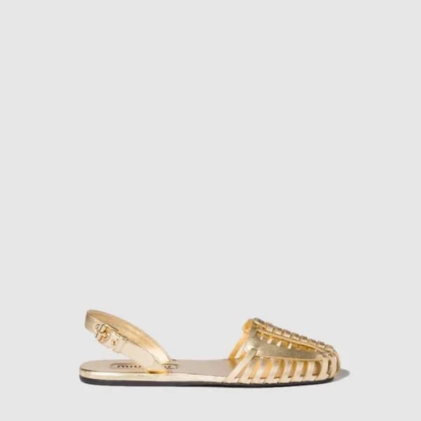 미우미우 여성 가죽 피셔맨 샌들 - Miumiu Womens Leather Fisherma… - 1