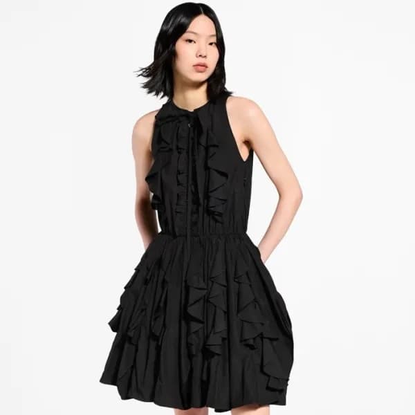 루이비통 여성 러플 미니 드레스 - Louis vuitton Womens Ruffle Mi… - 1