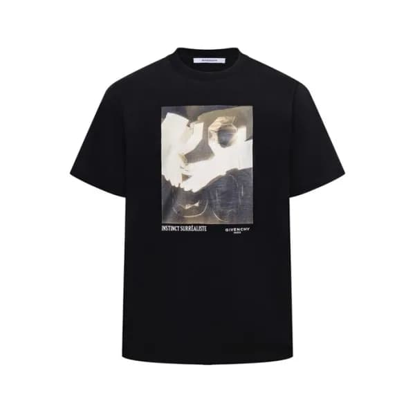 지방시 남성 라운드 반팔티 - Givenchy Mens Round Tshirt - gic1… - 1