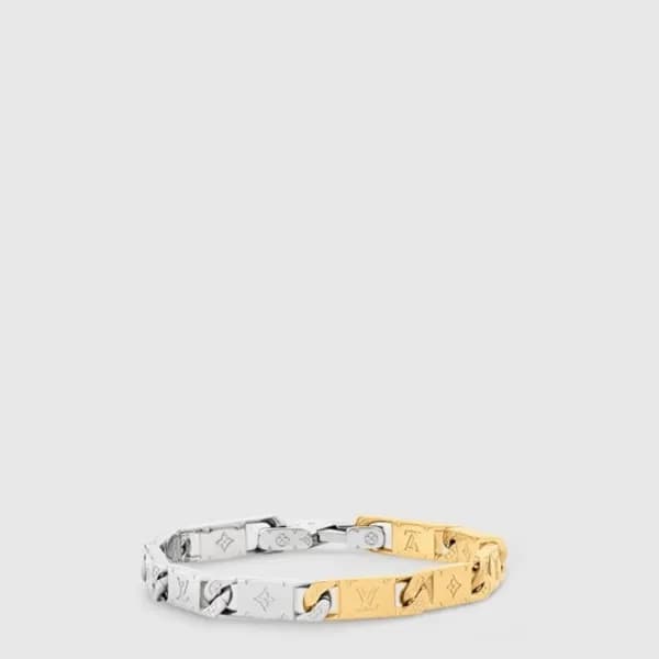 루이비통 남성 모노그램 타이드 업 브레이슬릿 - Louis vuitton Mens Mono… - 1