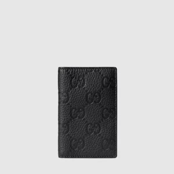 구찌 남성 임프린트 카드 케이스 - Gucci Mens Imprint Card Case -… - 1