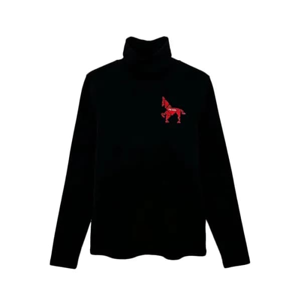 프라다 남성 터틀넥 긴팔티 - Prada Mens Turtle Neck Tshirt - p… - 1