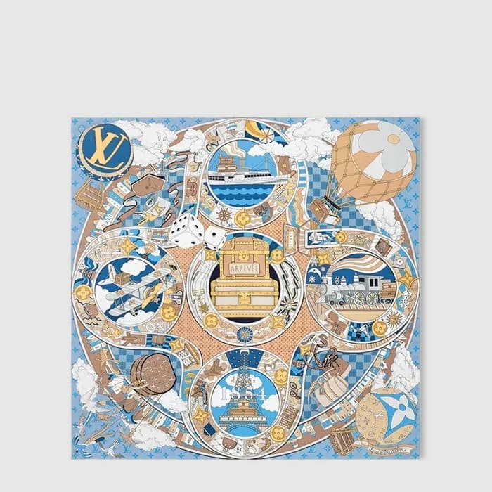 루이비통 여성 저니 스퀘어 스카프 - Louis vuitton Womens Journey Square Scarf - acc8996x - 1