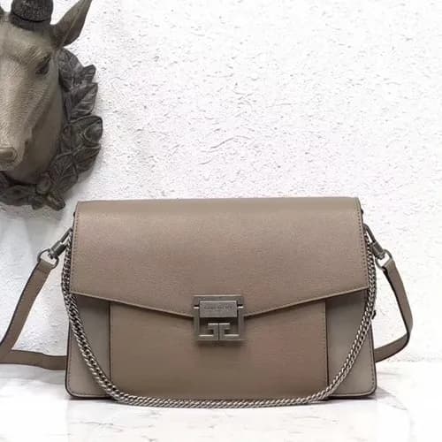 Givenchy Leather and Suede GV3 Shoulder Bag,16/21/… - 1