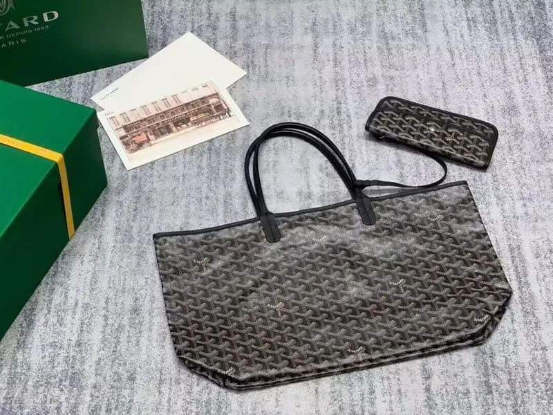 Goyard Leather Black Saint-Louis Bag,40CM - 고야드 블랙… - 1
