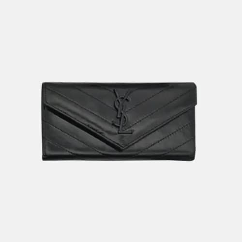 Saint Laurent 2018 Ladies Monogram Zip Round Long …