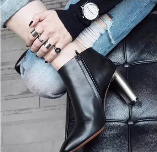 Celine 2018 Leather Bootie - 셀린느 18FW 레더 부티 CEL002… - 1