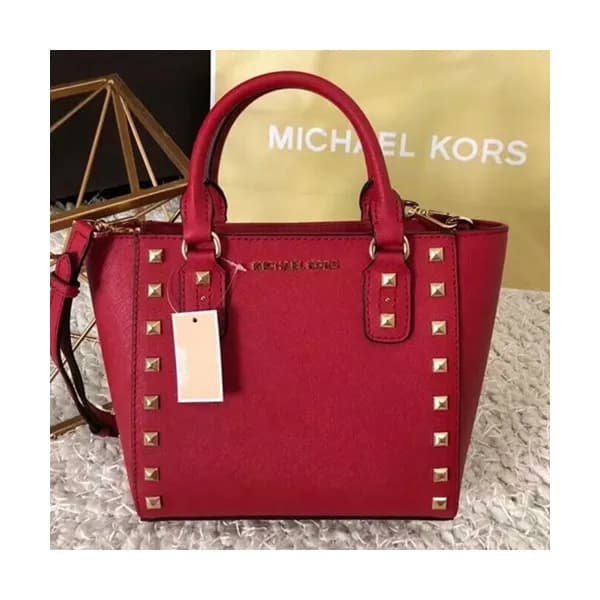 Michael Kors Sandrine Leather Tote Shoulder Bag, 2… - 1
