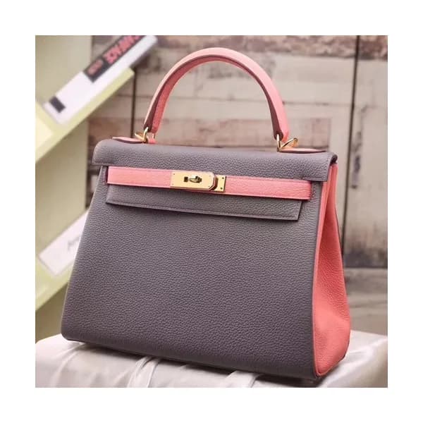 Hermes Kelly Togo Leather Tote Shoulder Bag ,25cm … - 1