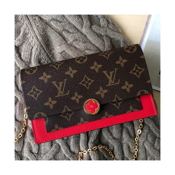 Louis Vuitton 2019 Flore Magnolia Chain Shoulder B… - 1