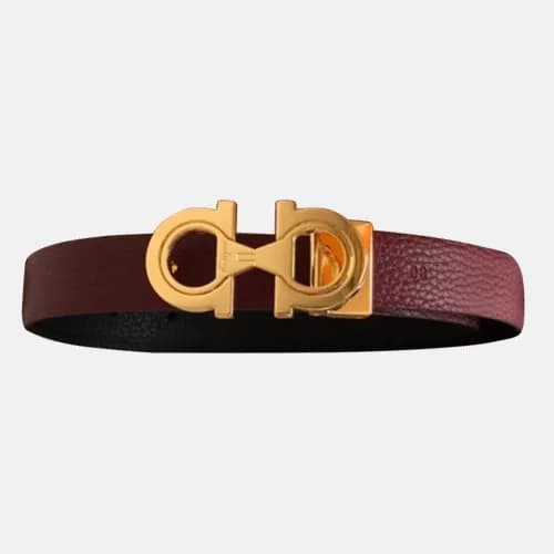 Salvatore Ferragamo 2019 Ladies Gancio Leather Bel… - 1