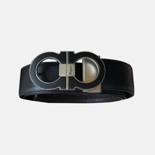Salvatore Ferragamo 2019 MM/WM Gancio Leather Belt… - 1
