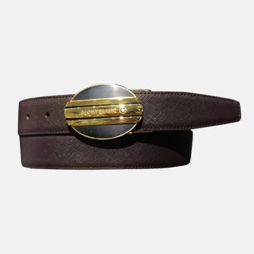 Montblanc 2019 Mens Business Leather Belt - 몽블랑 신상… - 1