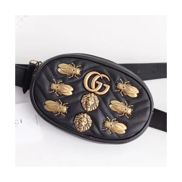 Gucci Marmont Matlase Belt Bag,18CM - 구찌 마몬트 마틀라세 … - 1