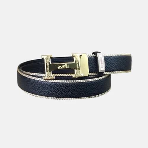 Hermes 2019 Mens Business Initial Logo Leather Bel… - 1