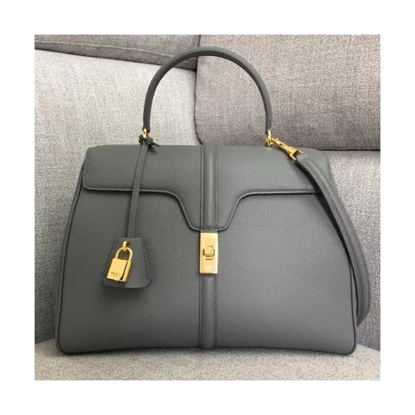 Celine 16 Leather Medium Tote Shoulder Bag,32CM - … - 1