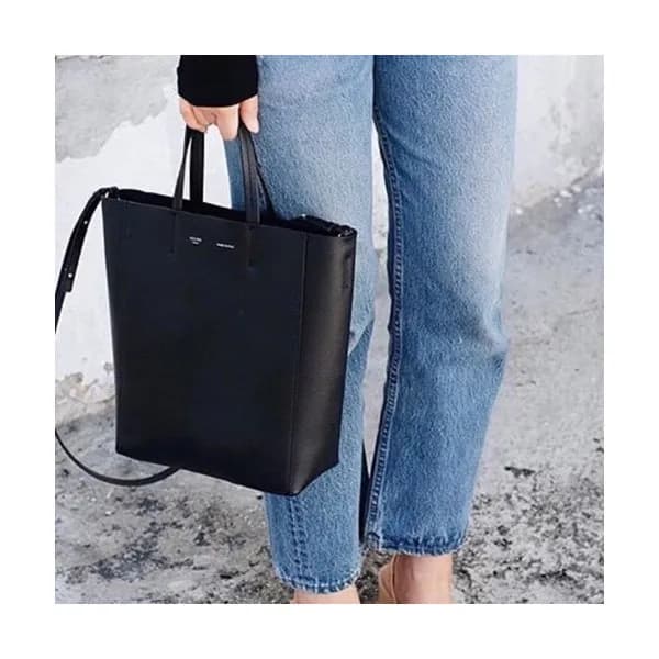 Celine Vertical Cabas Leather Tote Shoulder Bag,27… - 1