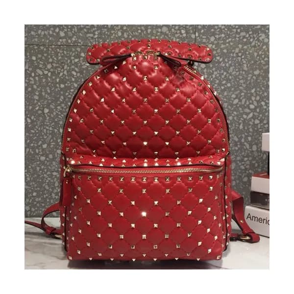 Valentino 2019 Leather Ruckstud Large Back Pack ,3… - 1