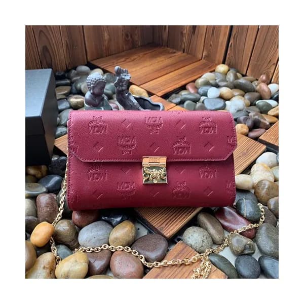 MCM 2019 Patricia Chain Shoulder Cross Bag,23.5cm … - 1