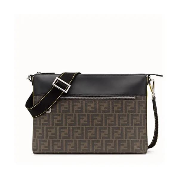 Fendi 2019 PVC & Leather Shoulder Bag, 33cm - 펜디 2… - 1