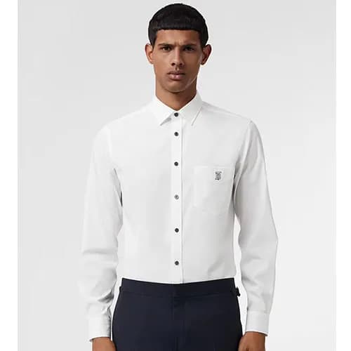 Burberry 2019 Mens white Cotton Sleeved shirt - 버버… - 1