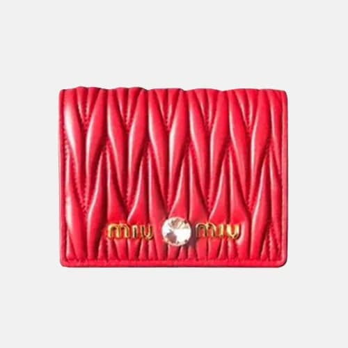 MiuMiu 2019 Leather Pocket Wallet 5ML204 - 미우미우 2… - 1