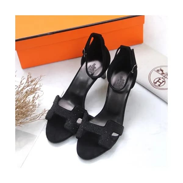 Hermes 2019 Ladies Suede High Heel Sandal - 에르메스 2… - 1